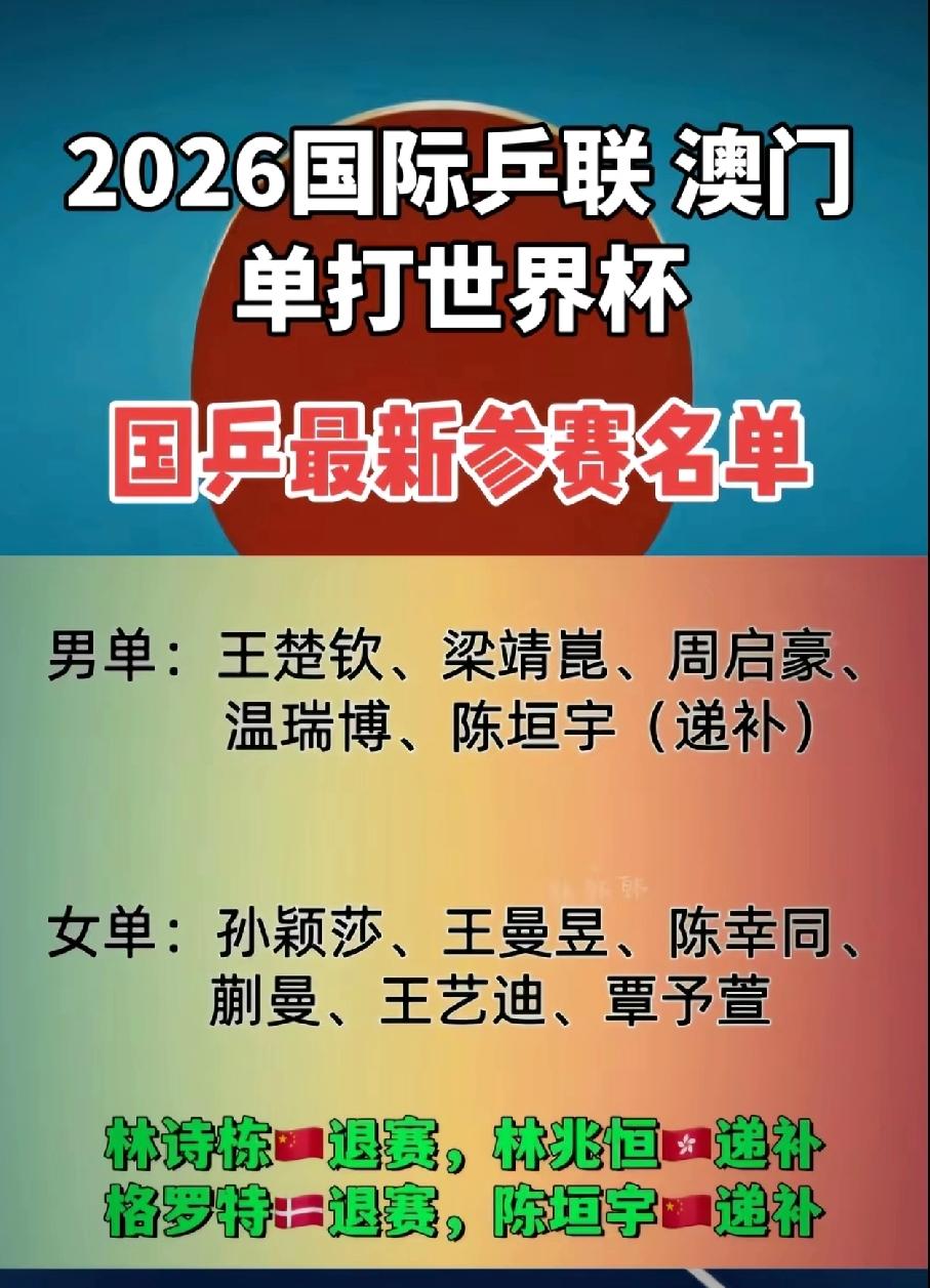 2025年，澳门乒乓球单打世界杯国乒男单冠军旁落，让外协燃起了希望。