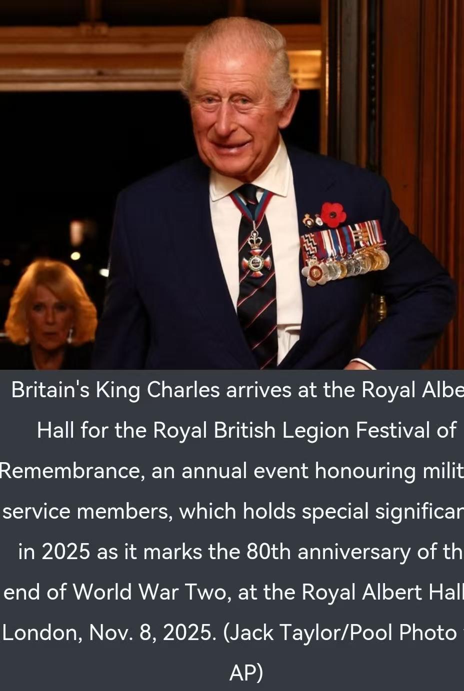 忙里偷闲写了一封信！在北京访问的泰国国王，仍不忘御笔祝贺英国查尔斯三世国王生日快