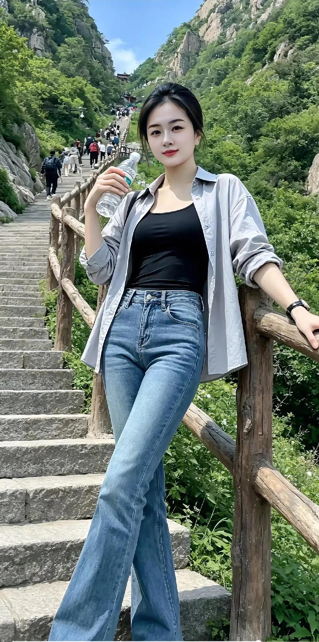 择一个晴朗的日子奔赴山野，拾级而上，看满目青翠环绕身旁。登山的路途虽有疲惫，吹过