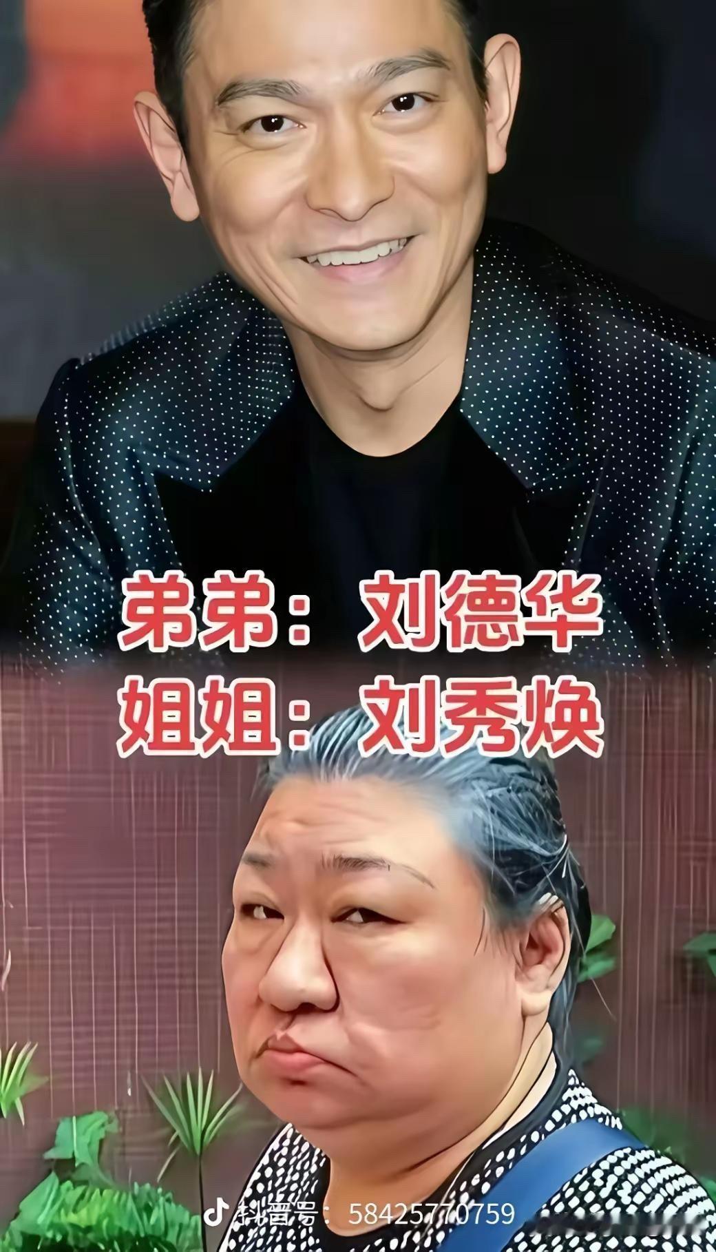 明星兄弟姐妹同框：刘德华姐姐看着比他还年轻，杨颖弟弟颜值爆表先说说刘德华和姐