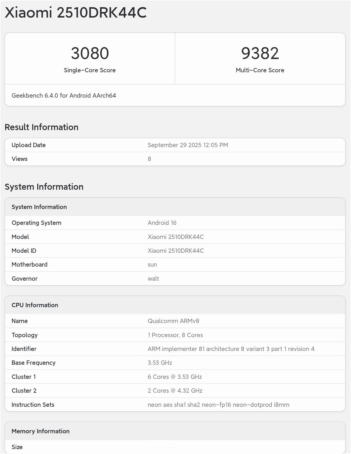 REDMIK90和真我GT8跑分都出来了，都是骁龙8Elite处理器+16G