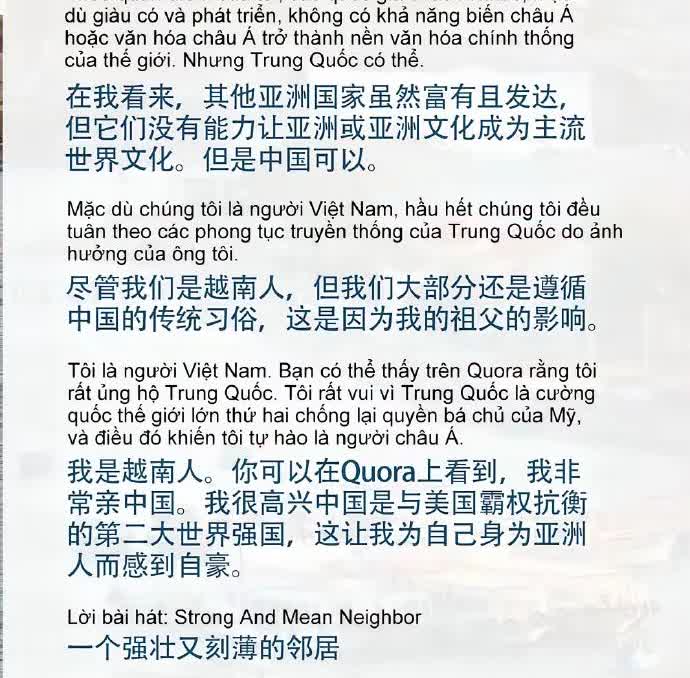 越南人眼中的中日韩印：韩国：骄傲自大，莫名优越感，对美国人态度好，对其它亚洲