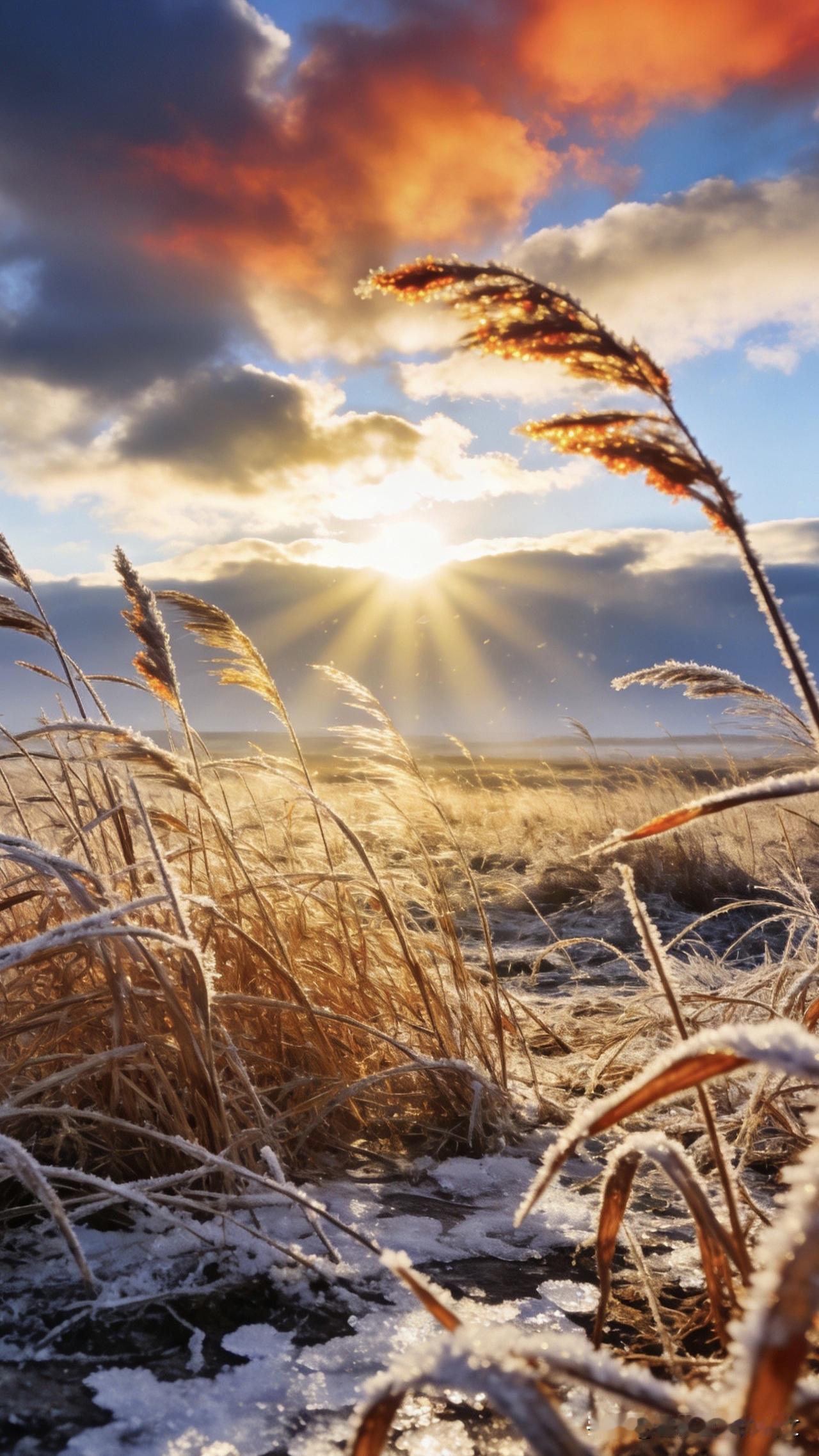 四九终章寒渐退，腊月年味愈稠，熬过冬凛盼春归四九终章寒渐退，腊月年味愈渐稠，