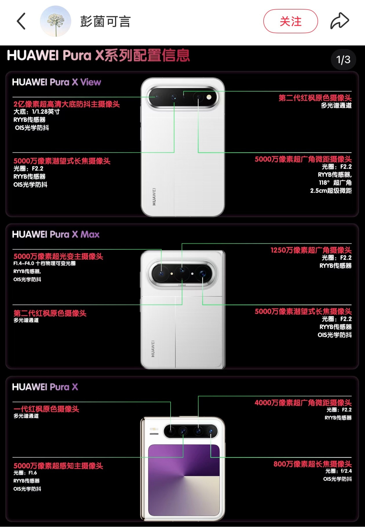 PuraXView参数很恐怖耶～屏幕质感就不多少了，触感和观感绝对比折叠屏内屏是跨越式的体验～做为P