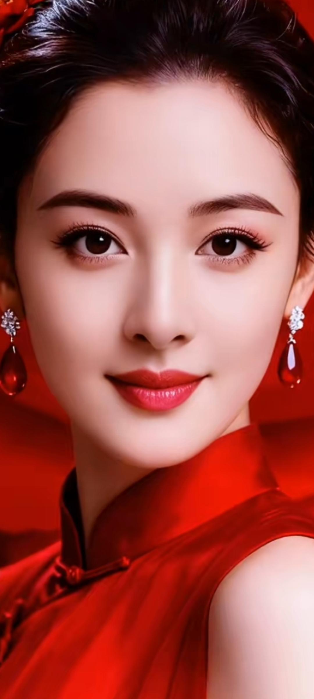 红衣美人，惊艳了时光！💃🌹