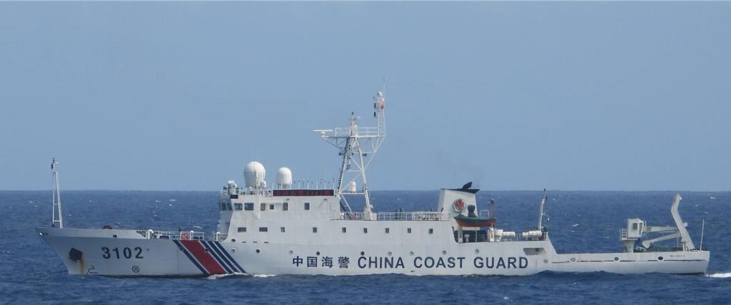 大陆海警船现身台当局实际控制的东沙海域台“海巡署”今天通报称，大陆海警“310