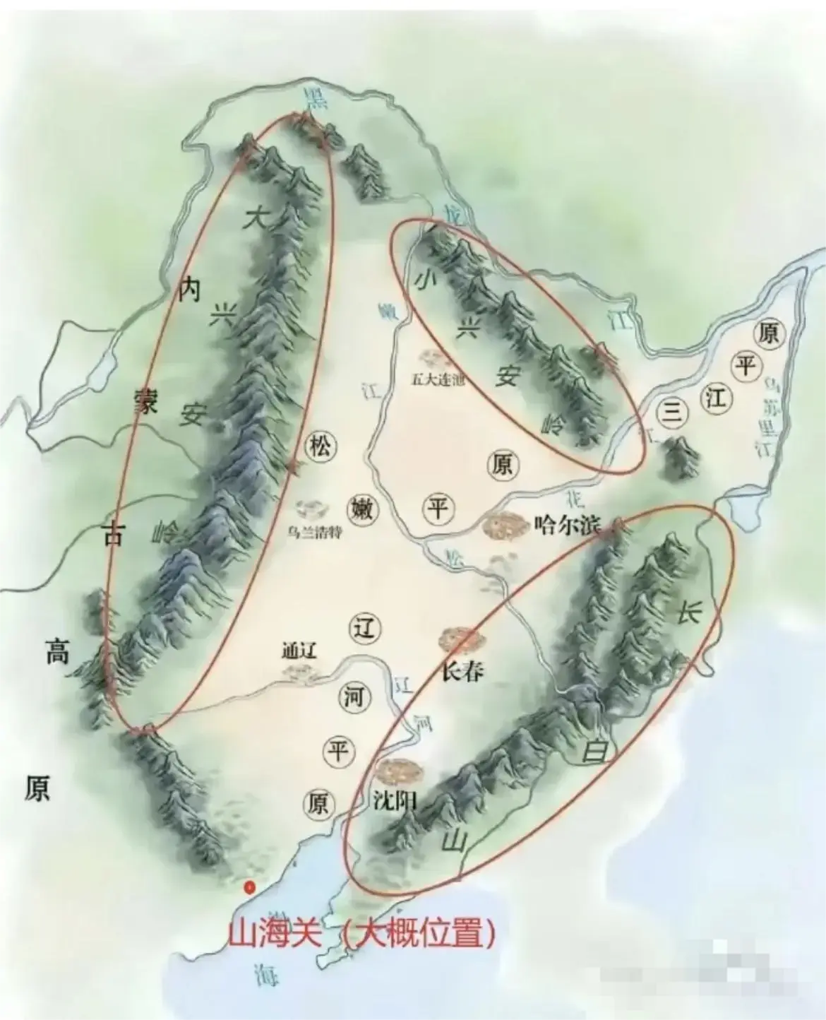 一张图告诉你，为什么山海关是“天下第一关”为什么吴三桂把守山海关，多尔衮就只能