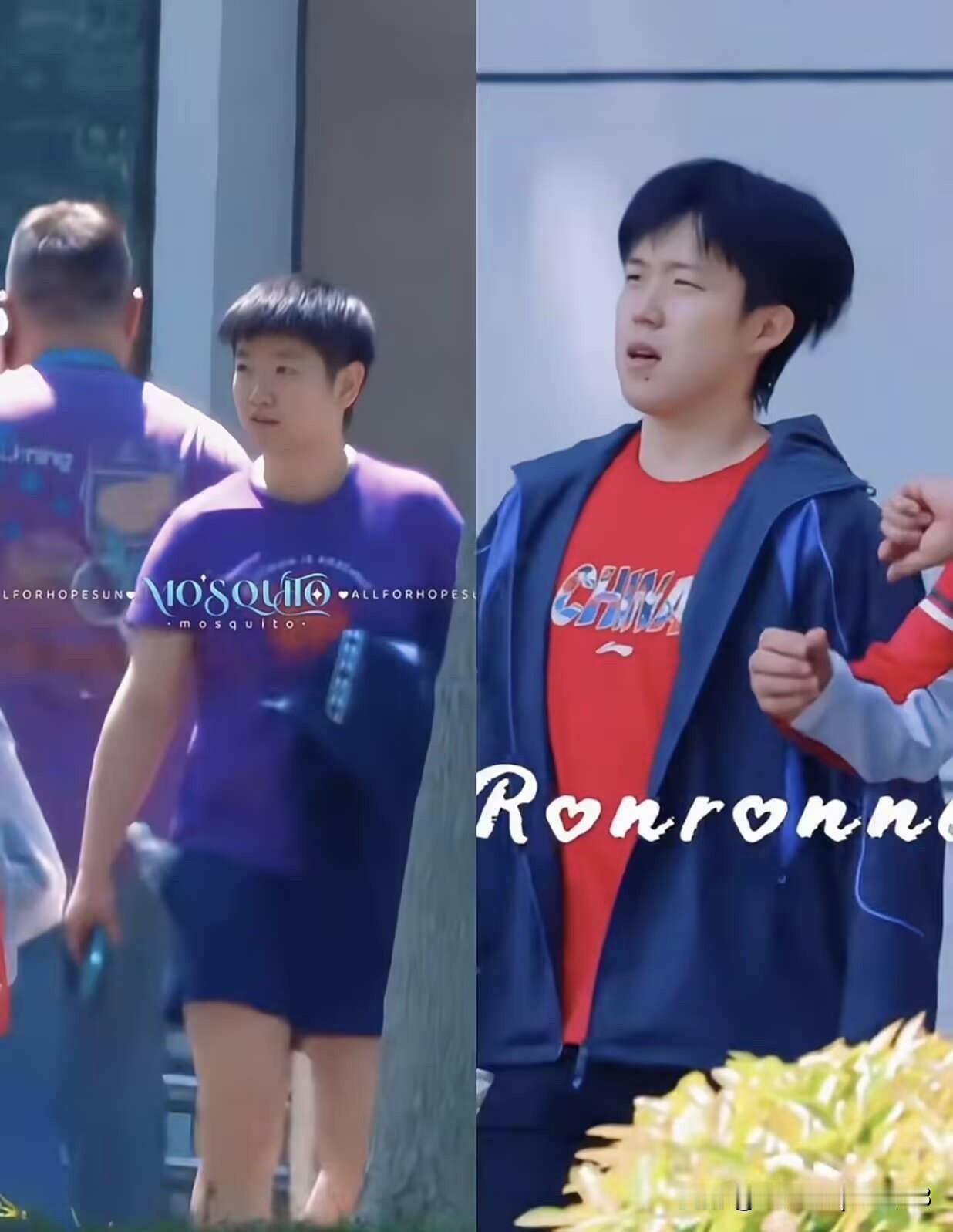 他俩的发型，网友们都说是理一送一，或者是第二件半价，鬓角都是一样的😂哈哈