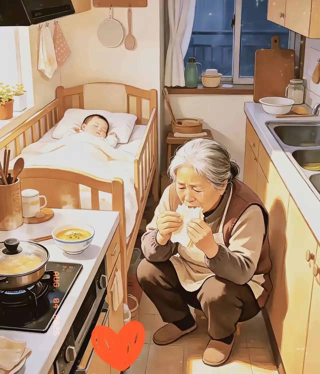 破防了！一位媳妇午休时随手点开家中监控，想看看婆婆有没有准时给娃喂辅食，不料竟撞