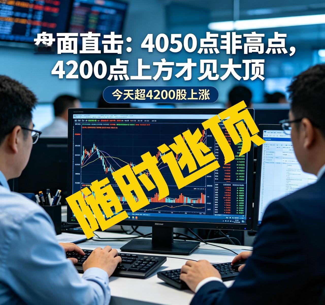 盘面直击：4050点非高点，4200点上方才见大顶，今天超4200