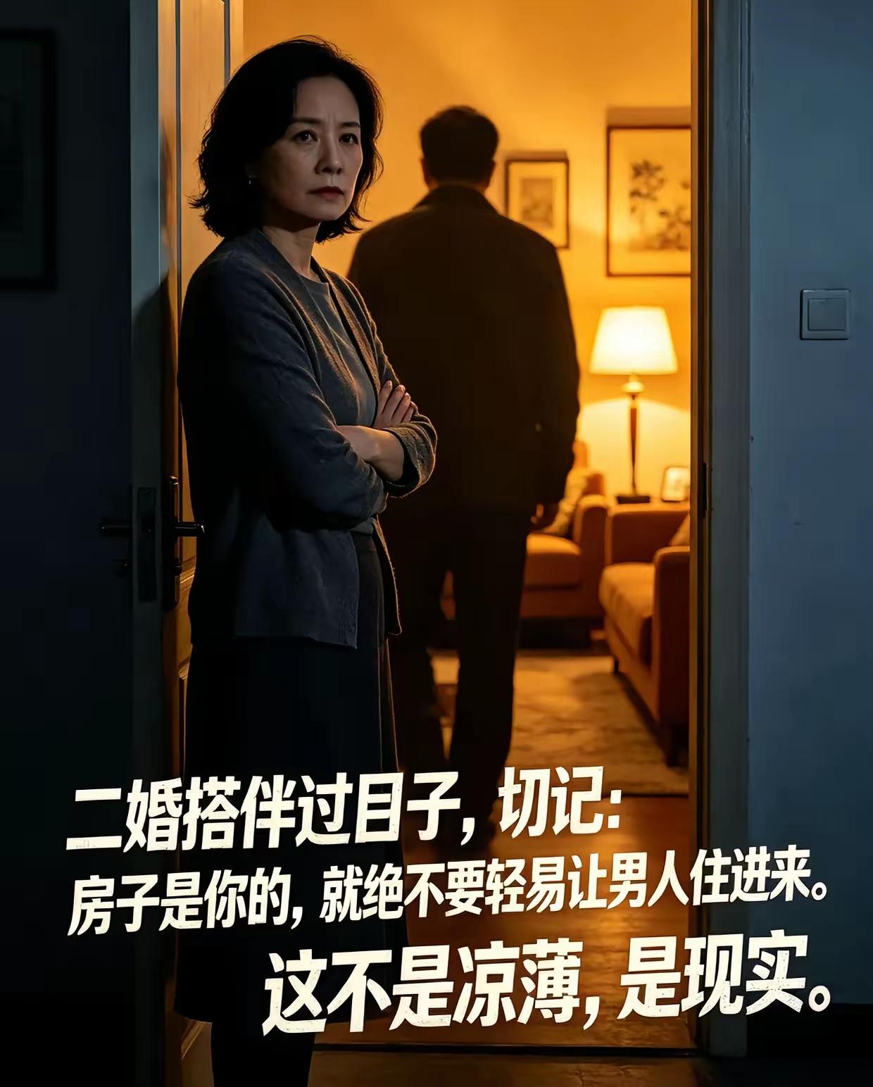 二婚结伴相处，千万别轻易把属于自己的房子让另一半住进来，这不是心眼小，是吃过亏才