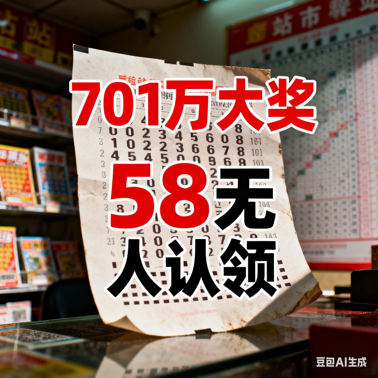 上海这701万彩票大奖58天没人认领，真是让人匪夷所思！8月2日第25087期超