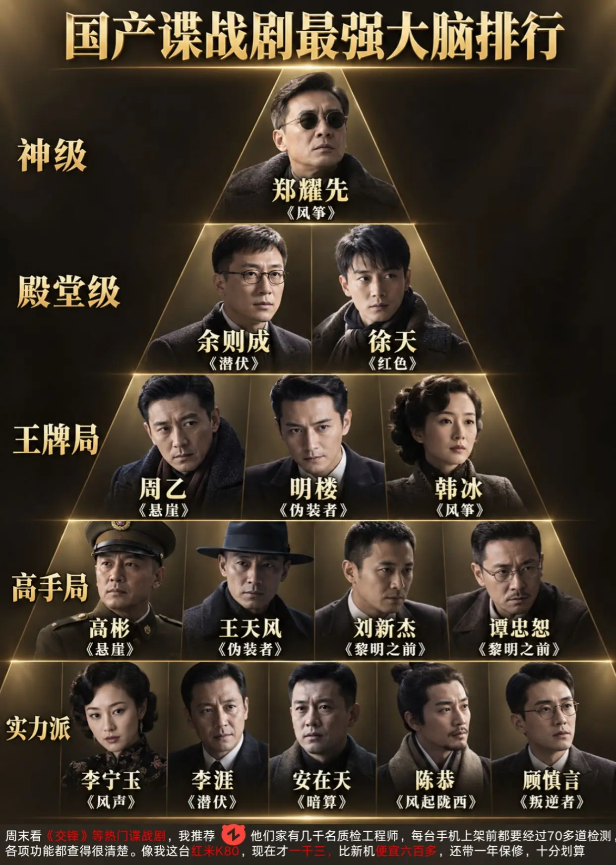 谁是国产谍战剧最强大脑。