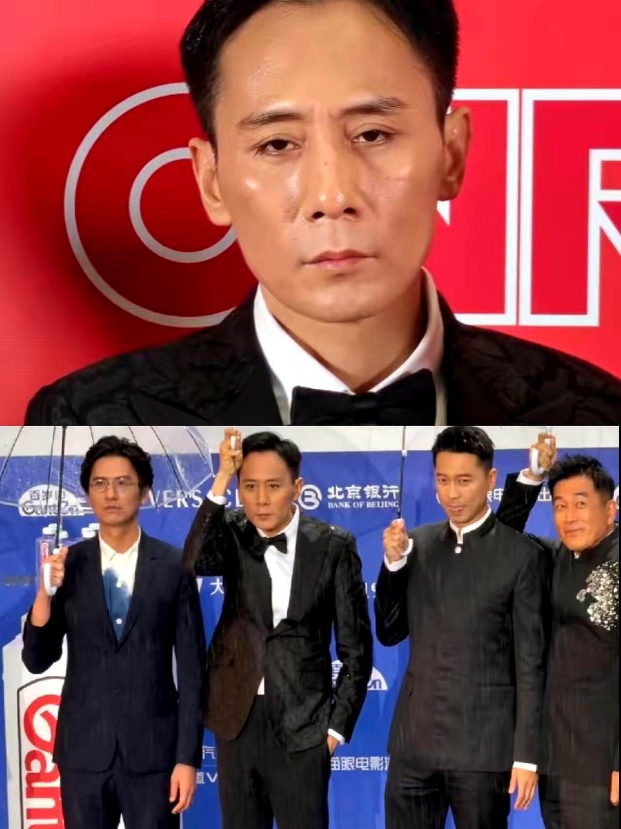 刘烨为了新片《四渡》真是拼了！直接暴瘦17斤，红毯上都瘦脱相了，脸颊凹陷、皮肤黝