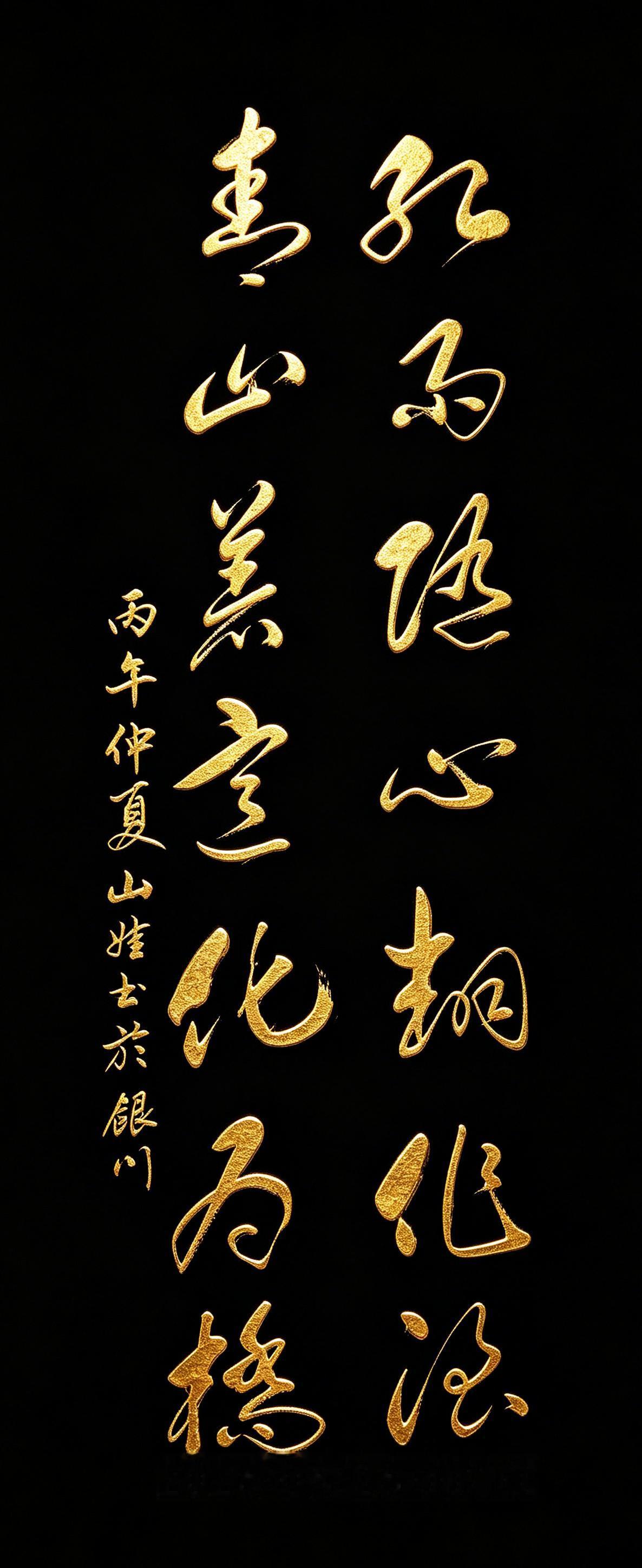 毛主席千古名句！草书一挥，山河皆有情，万事皆坦途。这句出自毛主席《七律二首·送