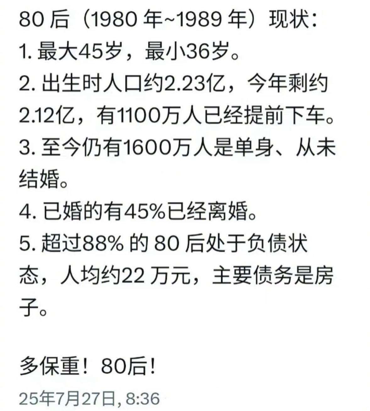 80后现状[doge]​​​