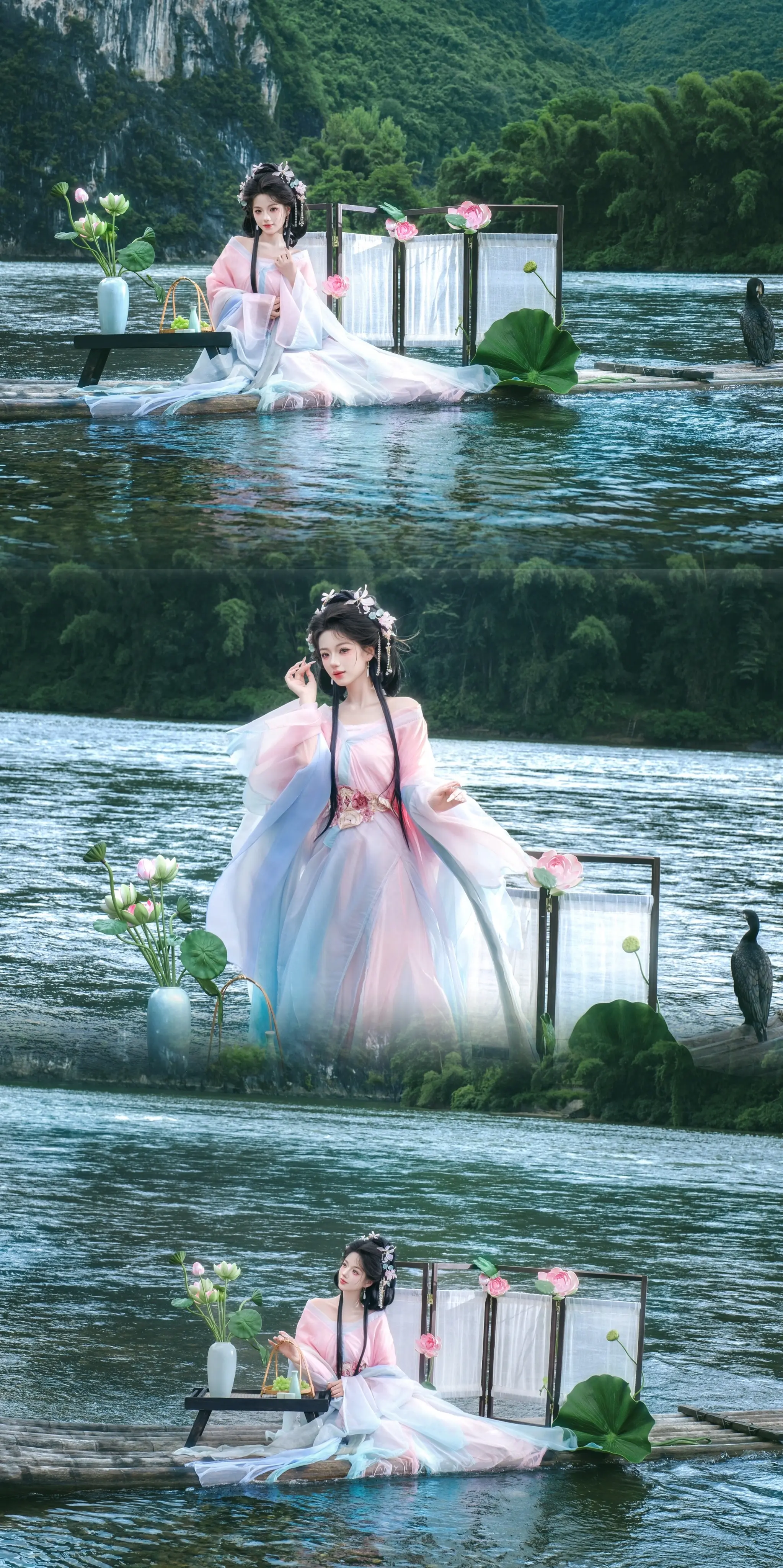 谁懂啊在阳朔做到了人生妆造！太美啦。