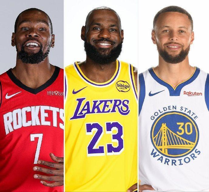 NBA历史35岁后场均得分前4：1、杜兰特——26.6分2、詹姆斯——2