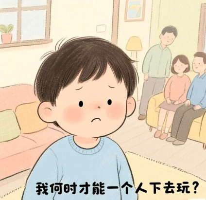 放学后的游乐场成了我们母女俩的