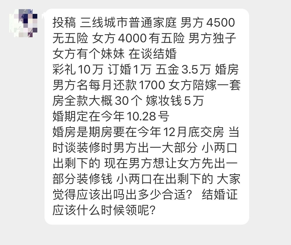 投稿。大家觉得结婚证该什么时候领呢？[思考][思考]​​​
