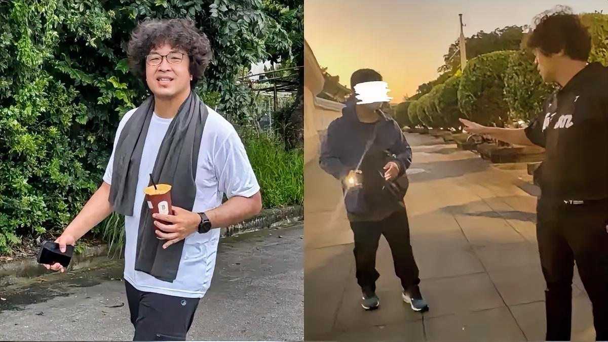 笑不活了！“台独”顽固分子沈伯洋也有被人当面怼到下不来台的一天？带女儿散步