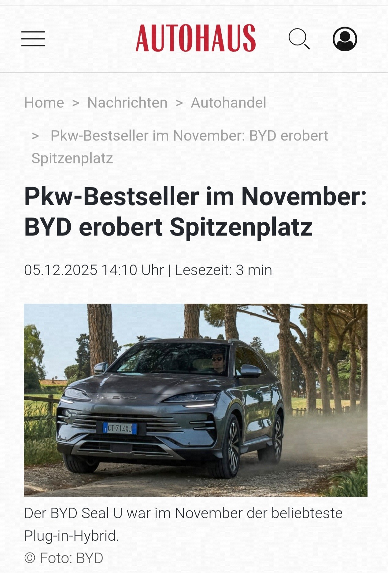 前方捷报！比亚迪到欧洲老牌汽车工业大国德国踢馆来了宋PLUS的市场潜力有多强？