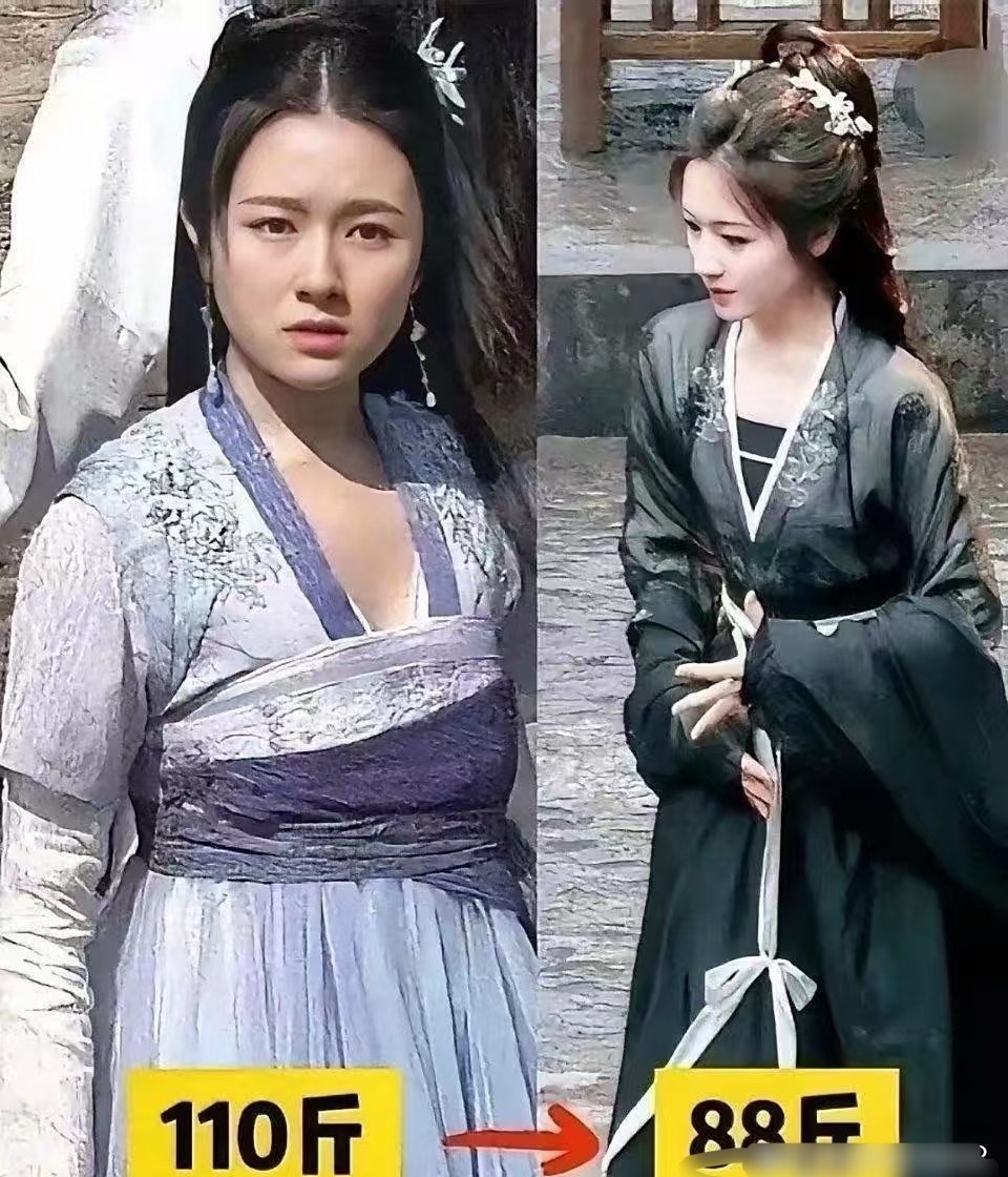 减肥前和减肥后的差距也太大了，怪不得现在这么卷