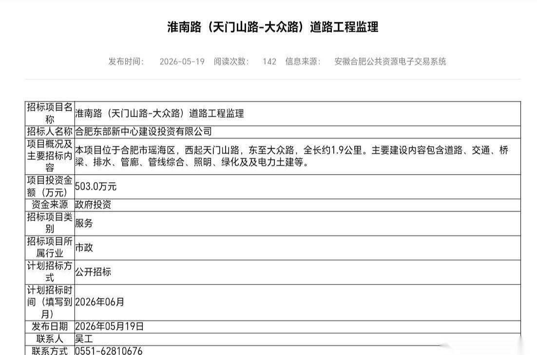 合肥又准备修一条新路，连通市区和肥东。但这次修路，不从头修，也不从尾巴修，偏偏