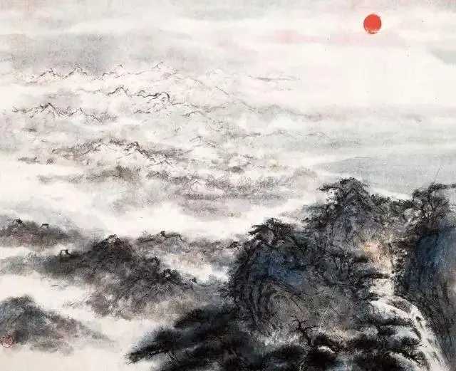 傅抱石与关山月合绘江山如此多娇。1959年8月初，经周恩来总理和陈毅元帅的推荐