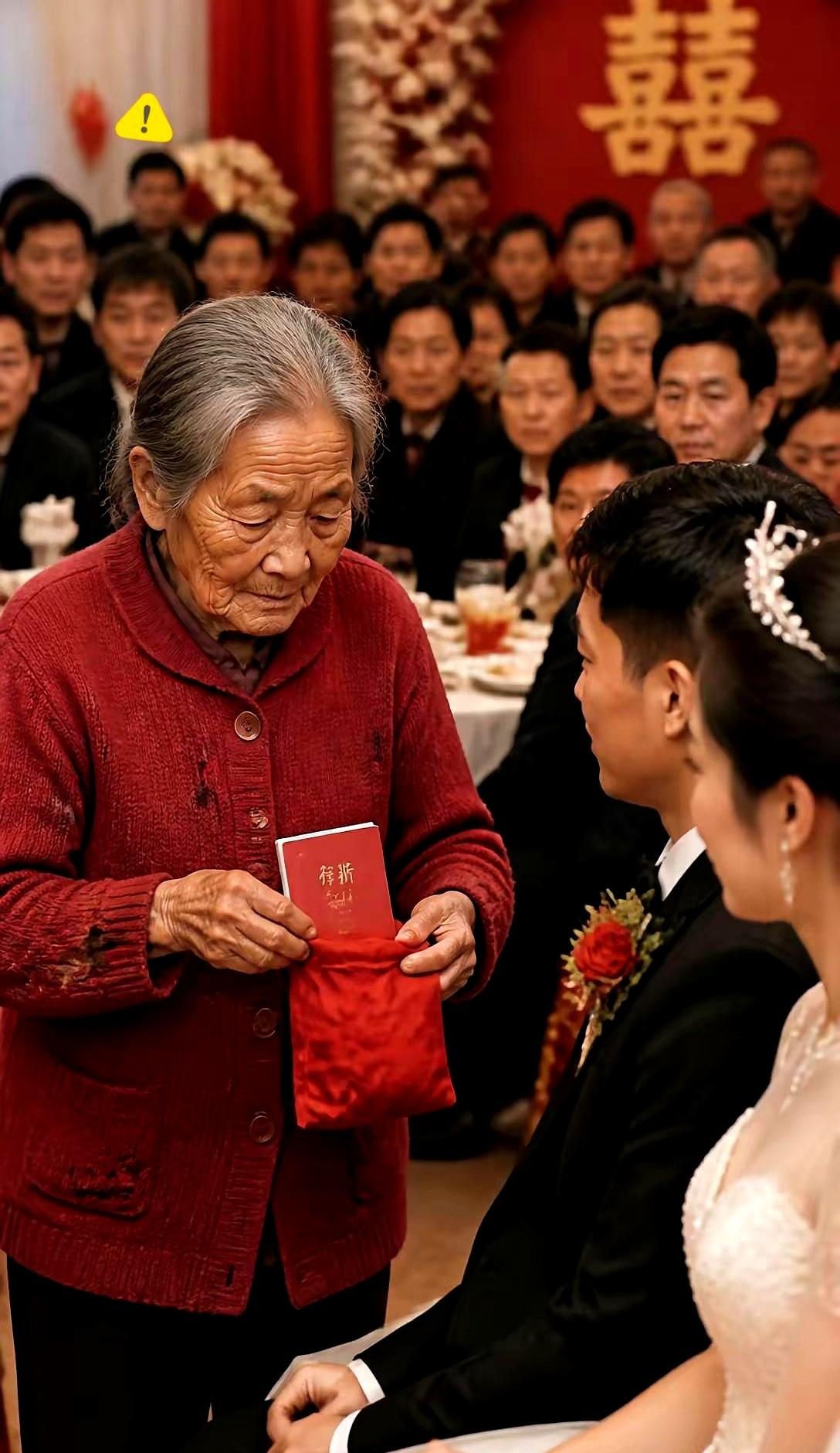 人老了以后，其实图不了什么。新娘子嫌弃老太太上不了台面，直接把带大新郎的奶奶打