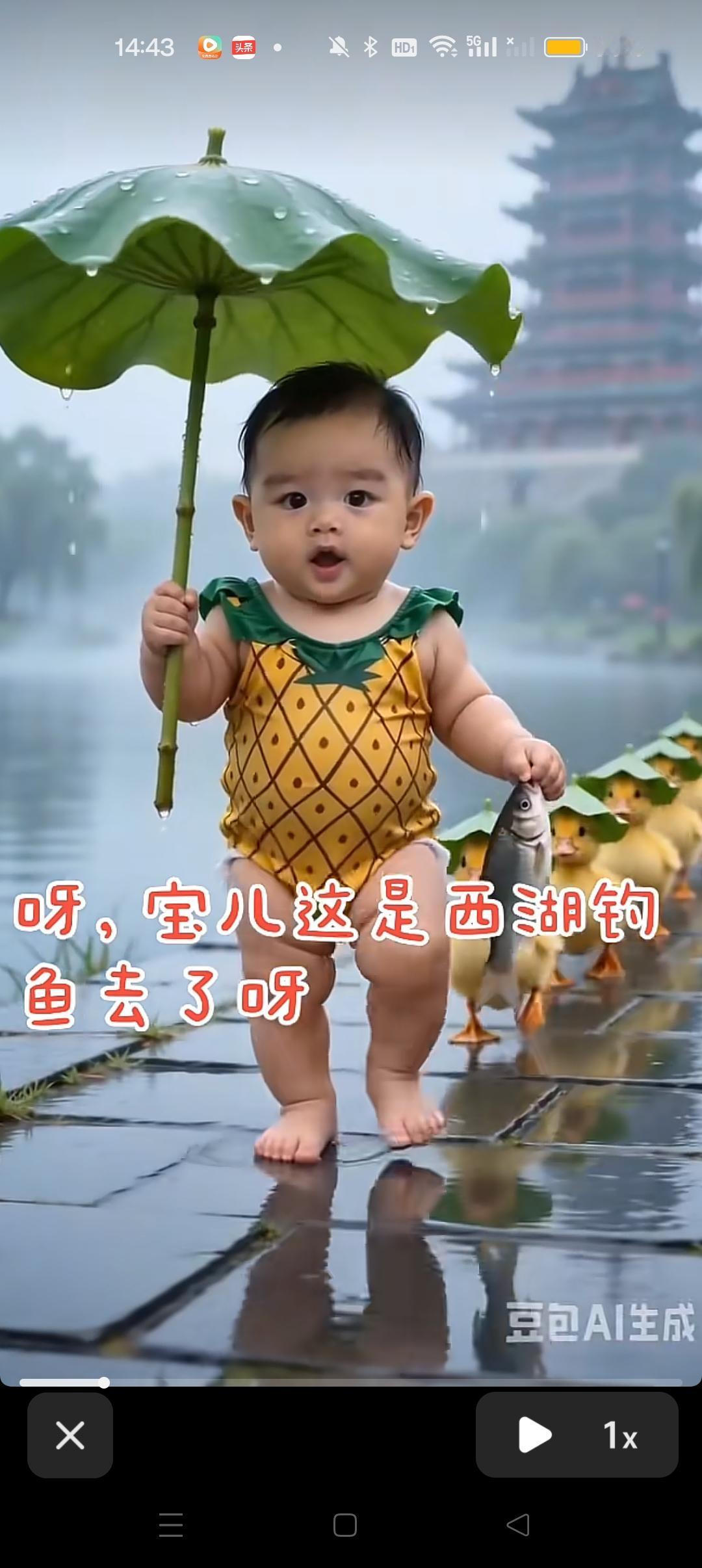 汪宝儿钓鱼啦！😍汪宝做的酸菜鱼真好，很有食欲，给可爱的汪宝点赞！👍