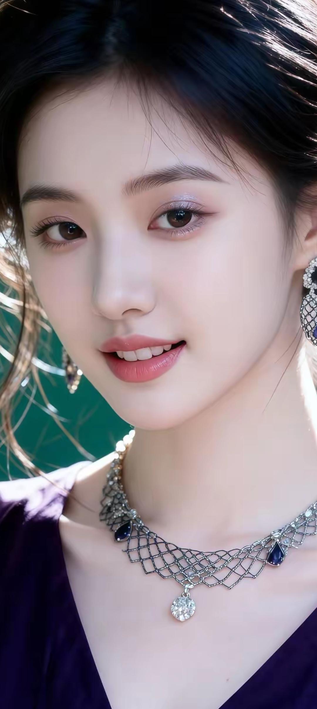优雅气质，闪耀珠宝，甜美笑容，女神范儿！💎🌸😊