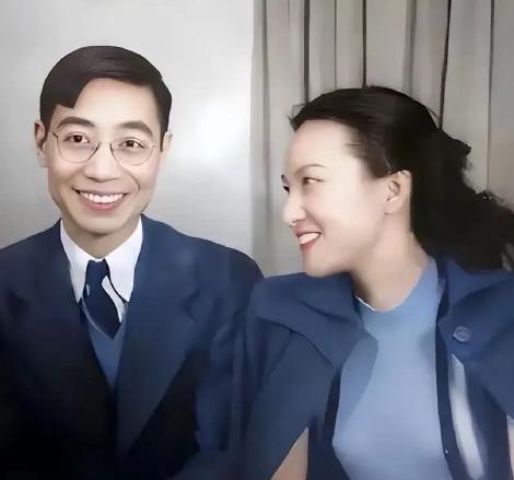 1946年美国，空气动力学家郭永怀与未婚妻李佩的甜蜜照片。直至2017年1月，李