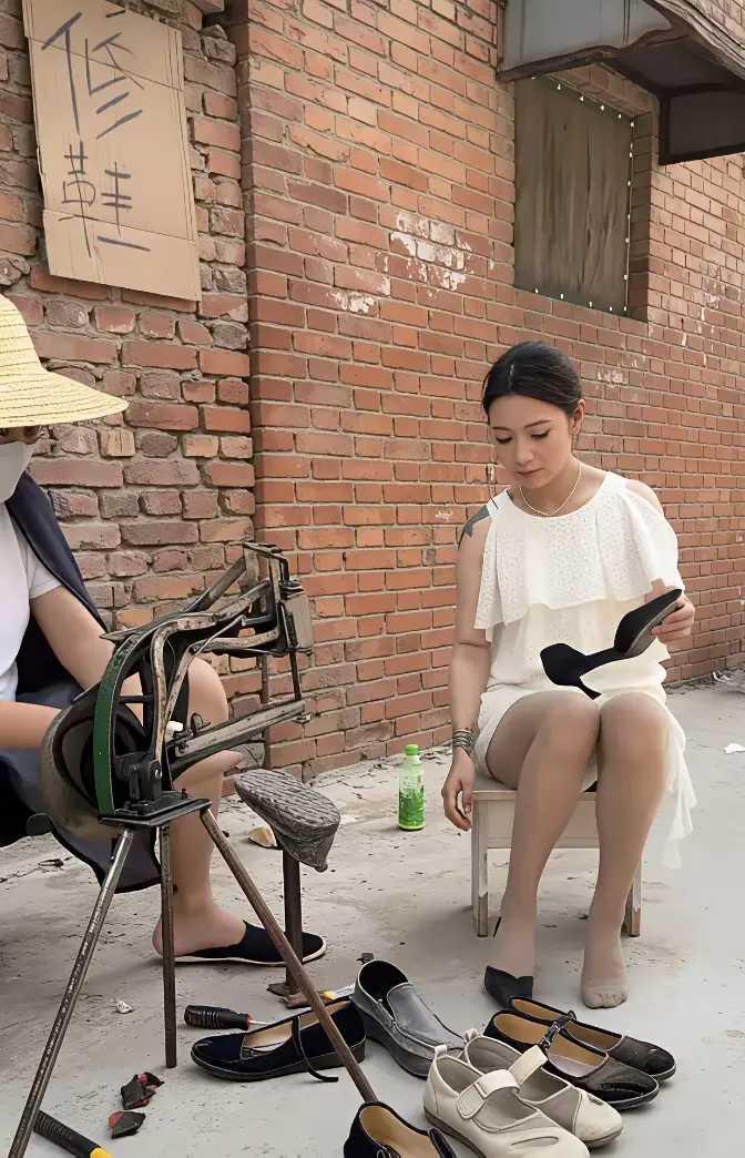 仿佛回到二十年前。那时小街小巷都有修鞋修雨伞之类的师傅。现在，要找修鞋修雨伞