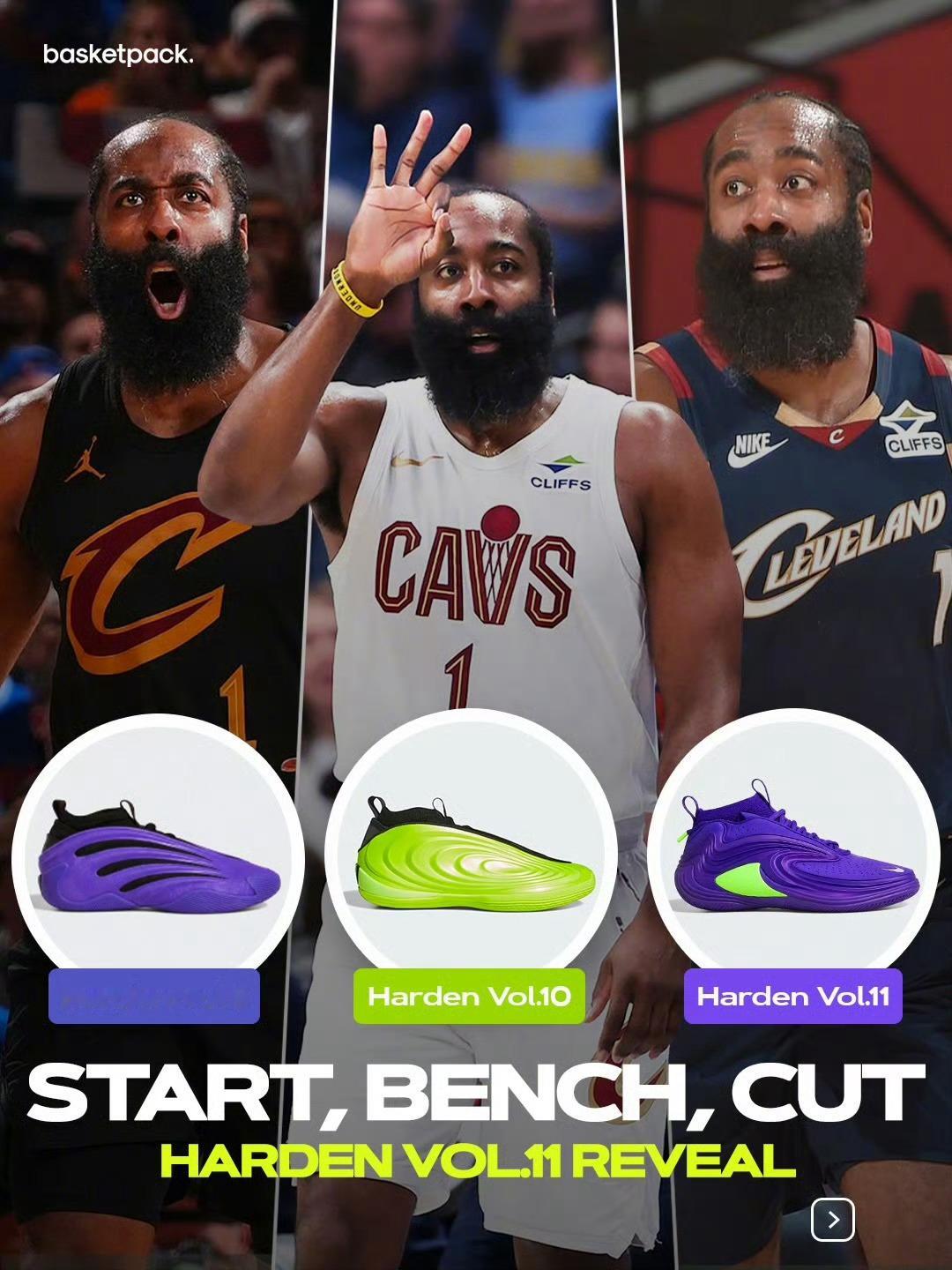登哥的新球鞋👟克利夫兰骑士骑士nba哈登