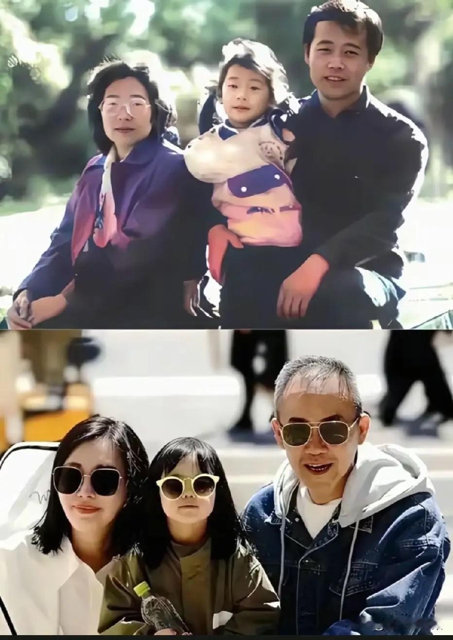 王石分别与两任妻子以及两个女儿的留影，活出了两种不同的人生。但从旁人的视角来看，