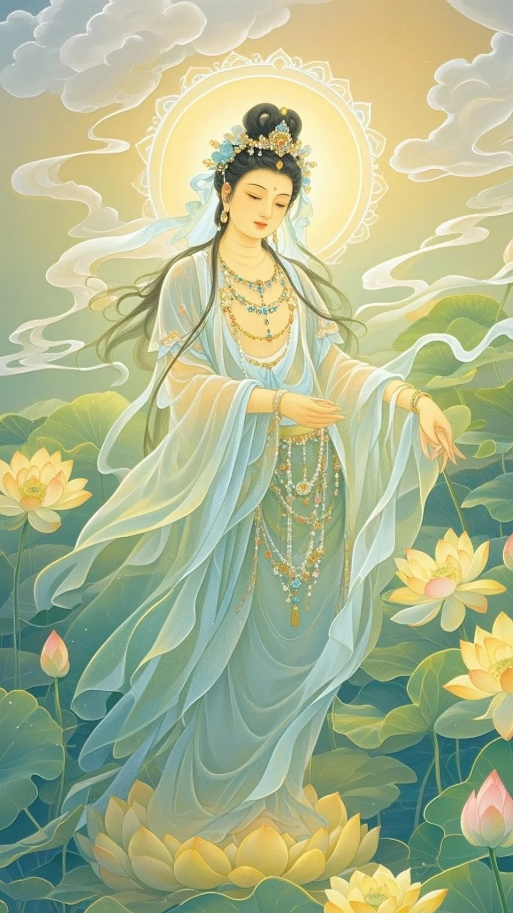 观音赐福，安泰吉祥，消灾免难，化霉转运！