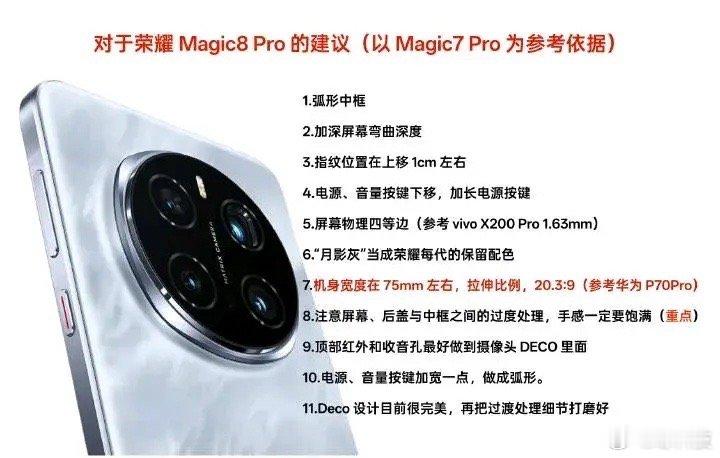 网友建议的荣耀Magic8Pro也是得到了方总的回应。