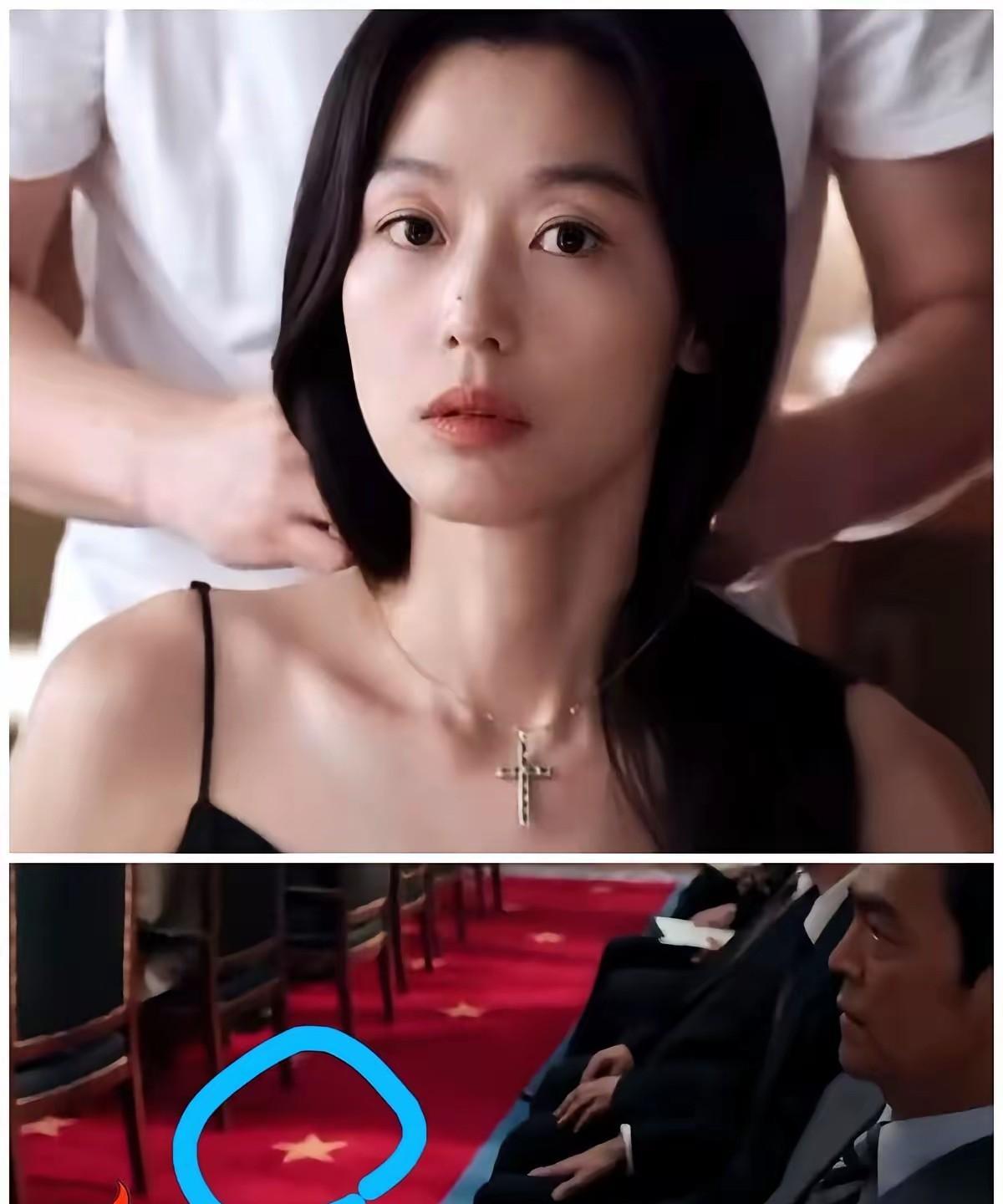 全智贤鼻子上的黑点，我以为是我手机脏了呢，然后我用手去刮她的鼻子，结果怎么刮都刮