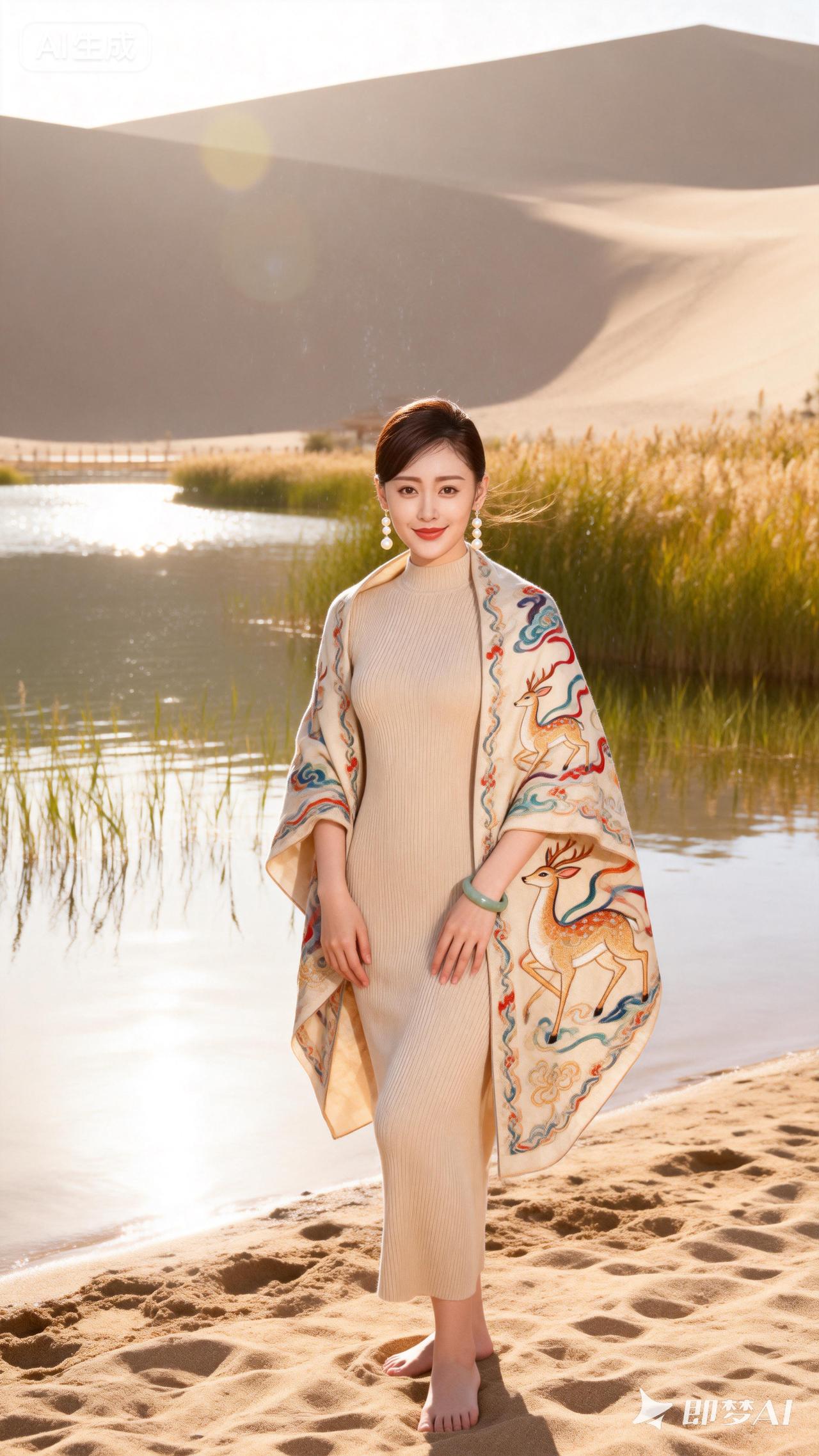 沙漠中的优雅之美，感受大自然的宁静与和谐。