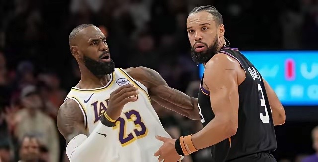 破天荒！湖人愿出用首轮报价狄龙！今日据美媒雅虎体育报道，湖人队和太阳队正在就关于