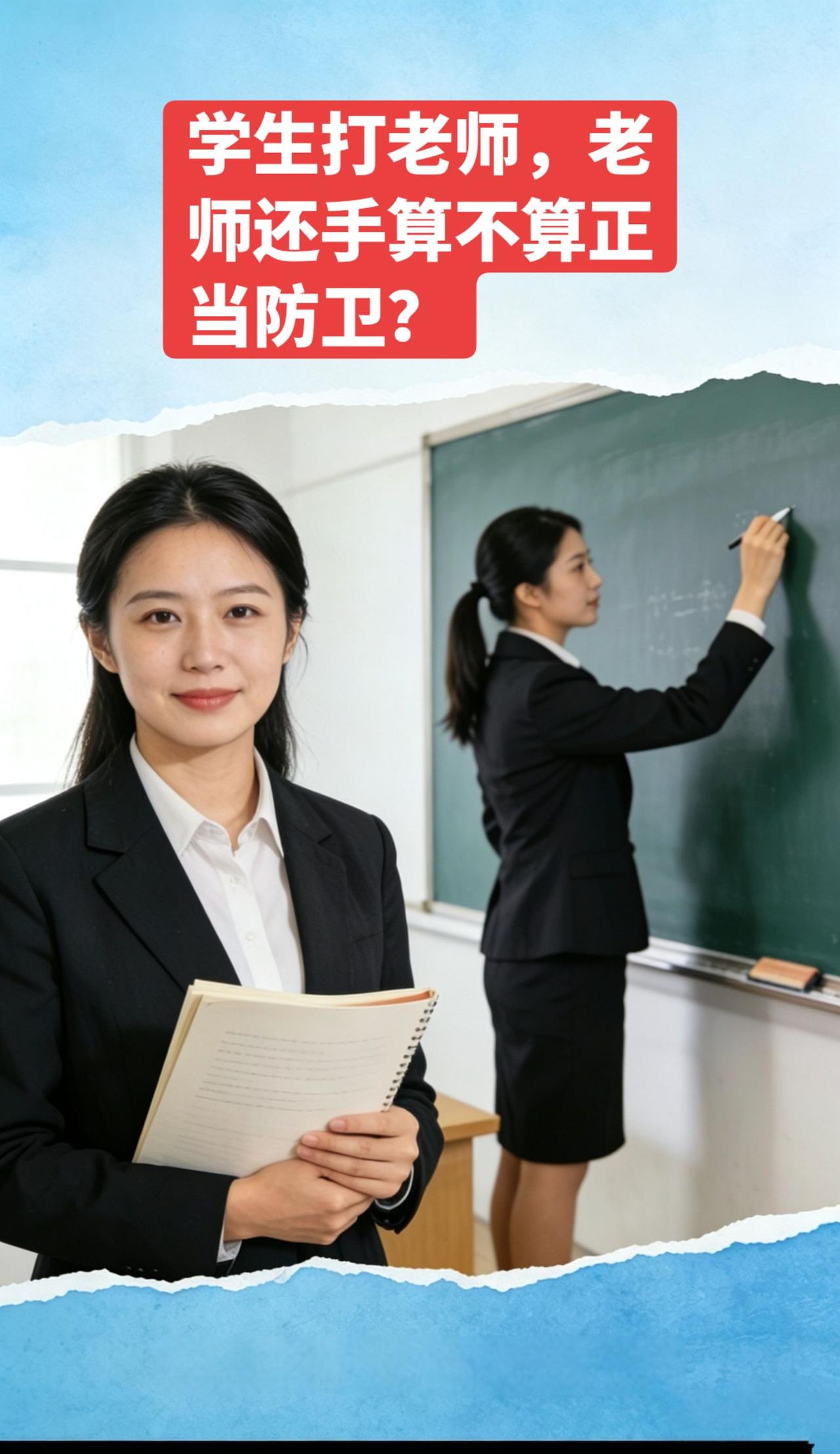 长久以来，校园中一直存在一种极端误区：教师面对学生殴打，必须被动承受、绝不可以还