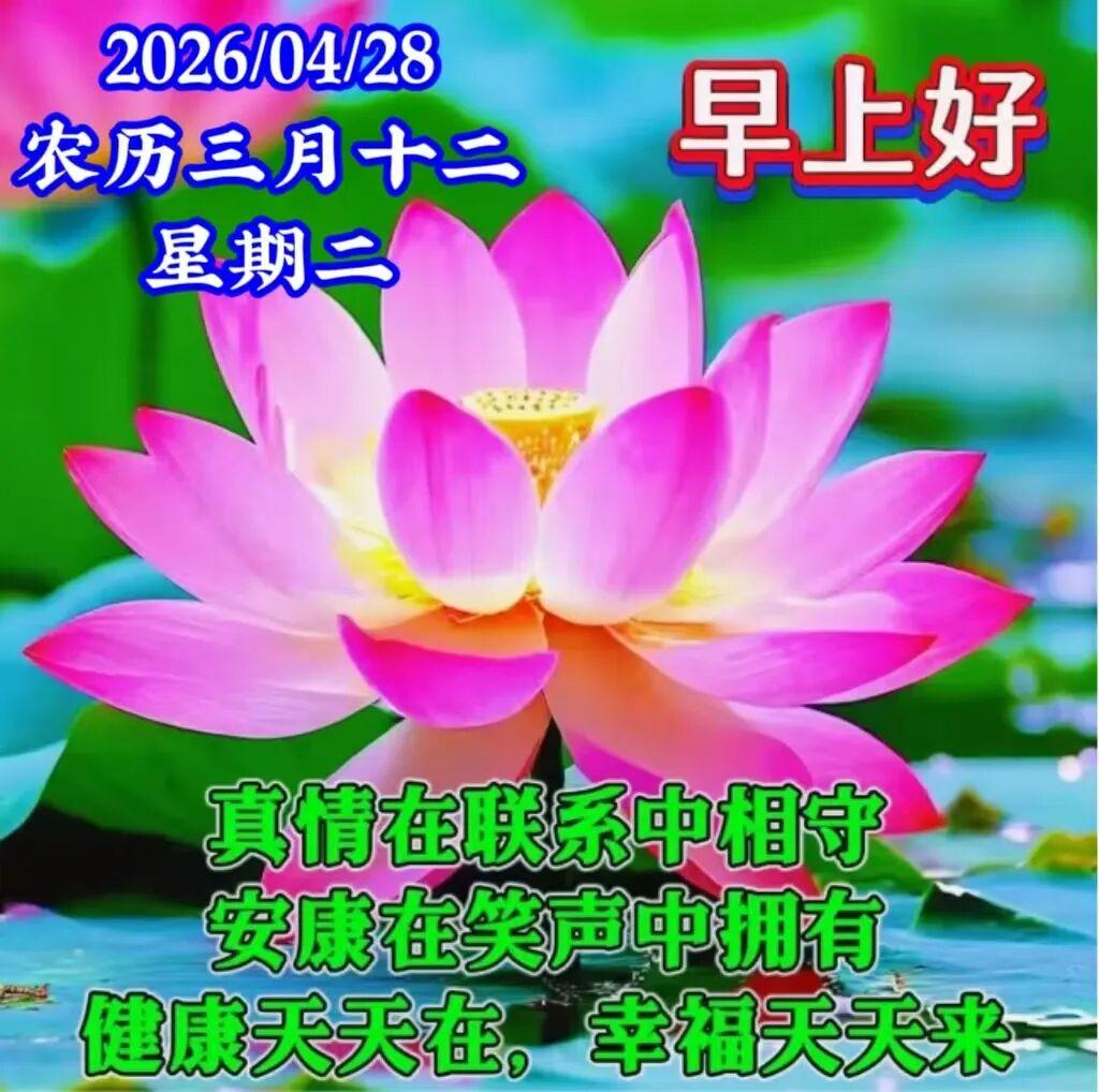 💐有颗不老心，四季都是春；🌊快乐度日月，珍惜好光阴；🌺看淡人间事，每天都开