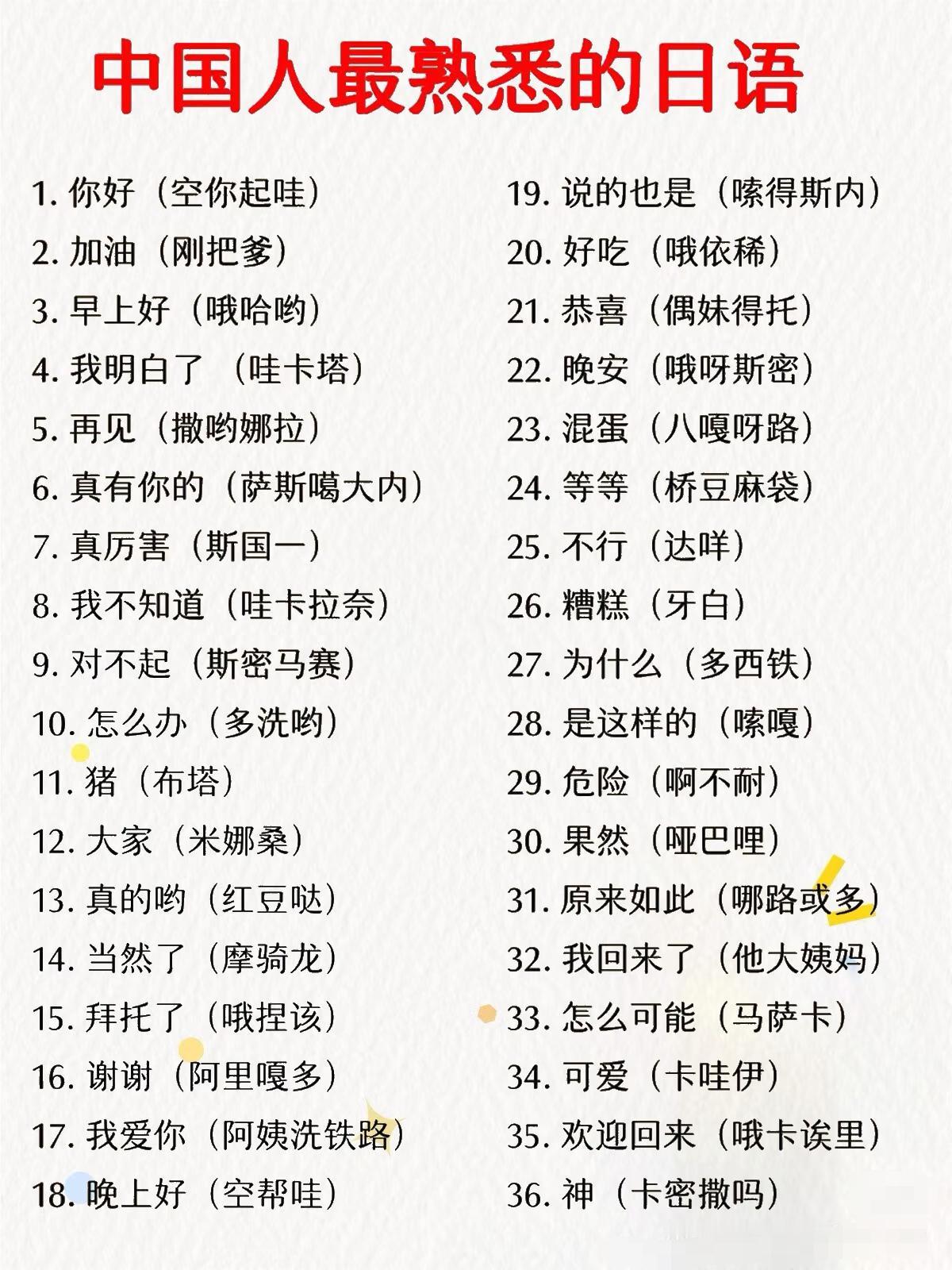 中国人耳熟能详的日语，你懂多少？