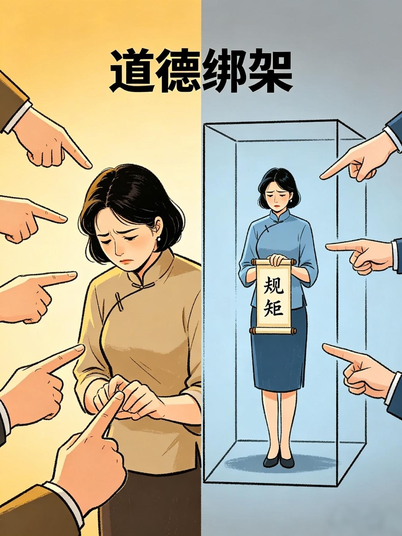 道德绑架和规矩，都是针对有良心的人突然看懂一句话：道德绑架和规矩，从来都是