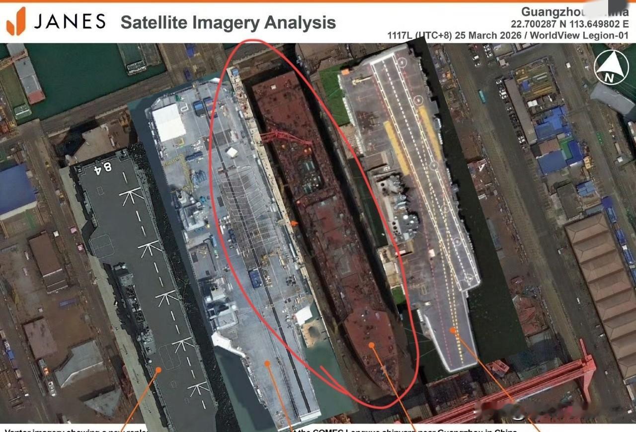 哈哈哈，不知道三哥和鹰酱看到我们这个6万余吨的新奶妈，这内心会作何感想？[捂脸哭]