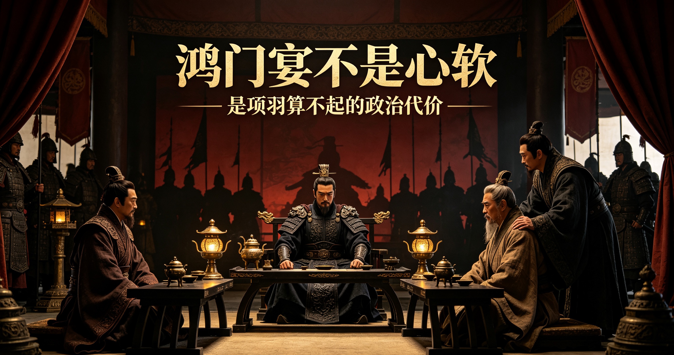 鸿门宴最大谎言：项羽不是心软！看懂真实利弊，才知道他根本不敢杀刘邦千百年来，所有人都被一句话误导：项