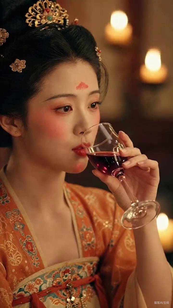 盛世残梦。那一年长安的牡丹开得正好，她着一袭霓裳赴一场宫宴。杯中酒是西域进贡的