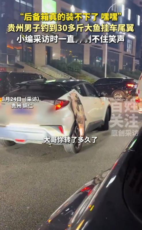这就是命啊！2025年8月，贵州一男子跑到湖南河边钓鱼，结果，竟钓上来一条30多
