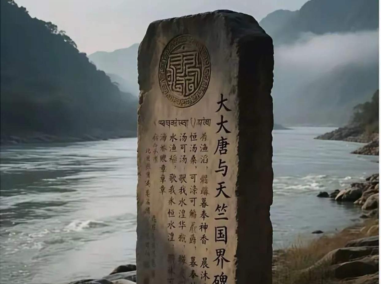 大唐界碑出现在恒河！印度麦克马洪线被打脸？这一次，由于大旱，恒河不小心